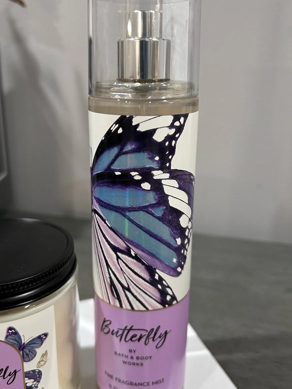 Bath & Body Works Butterfly Fragrance Mist & Candle Set